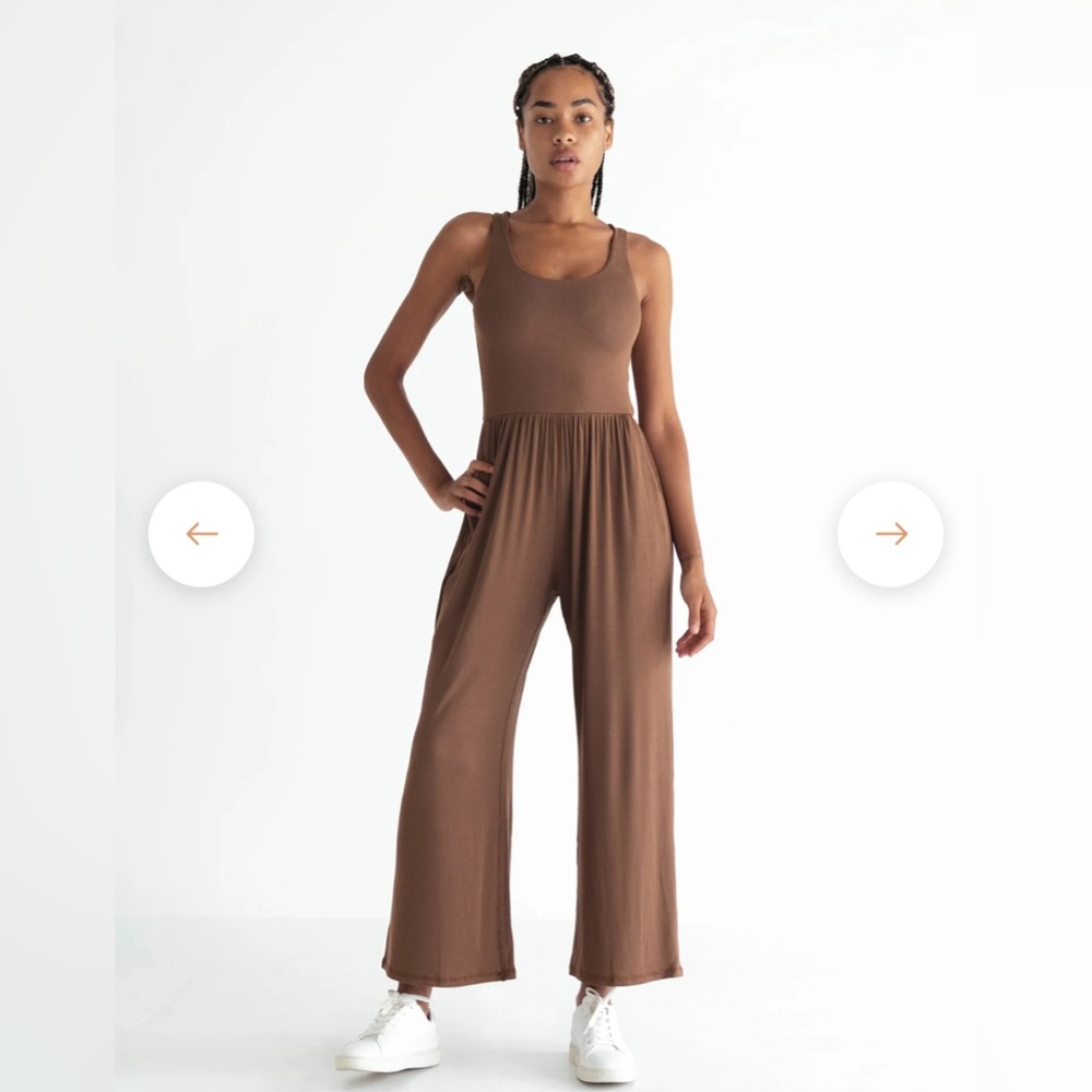 Imbodhi Hana jumpsuit dusty rose/raisin color
